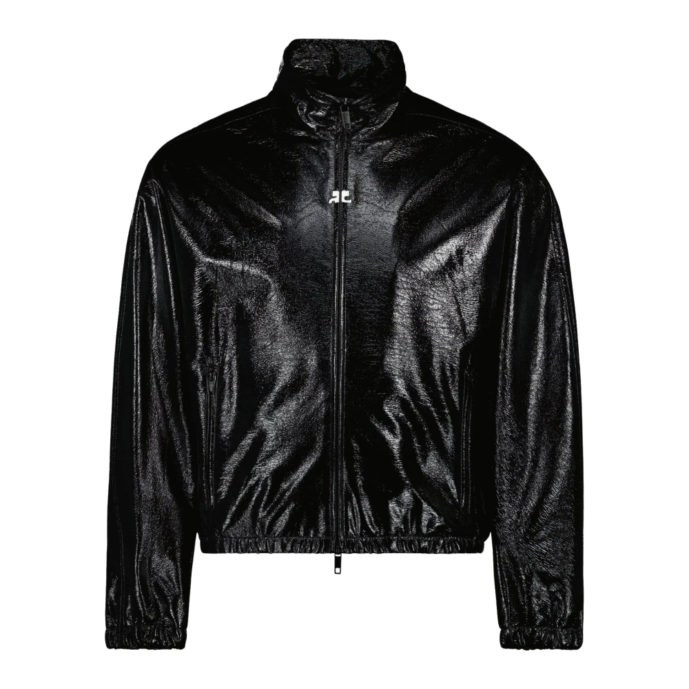 Courrèges Vinyl Trainingspak Lente-Zomer 2025 Unisex Black Heren