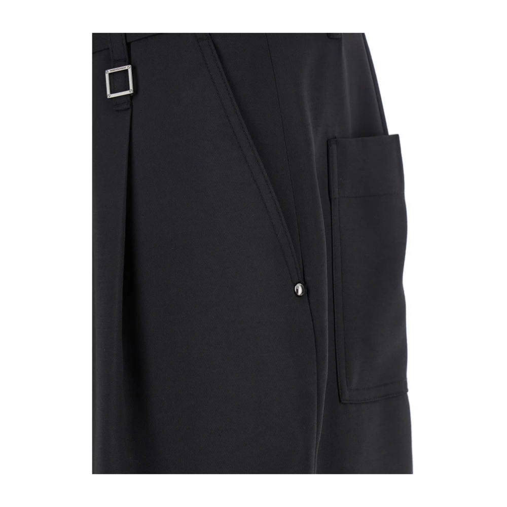 Wooyoungmi Zwarte Tech Fabric Bermuda Shorts Black Heren