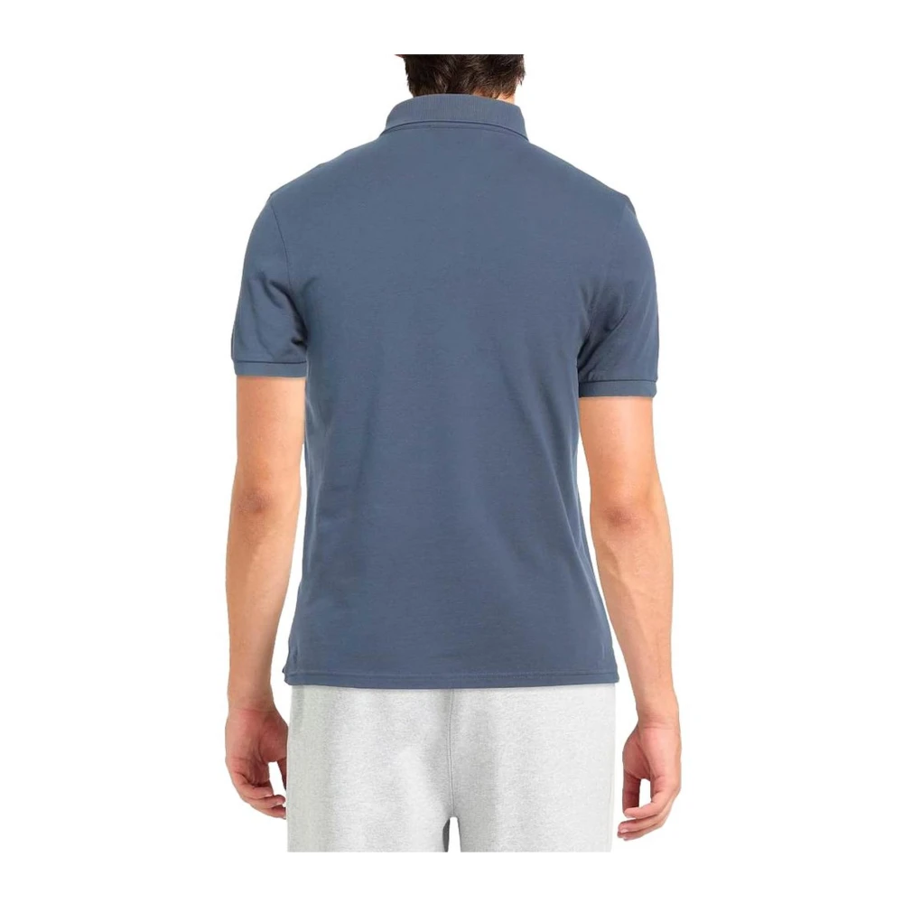 Alpha Studio Blauw Polo Shirt met Drie Knopen Blue Heren