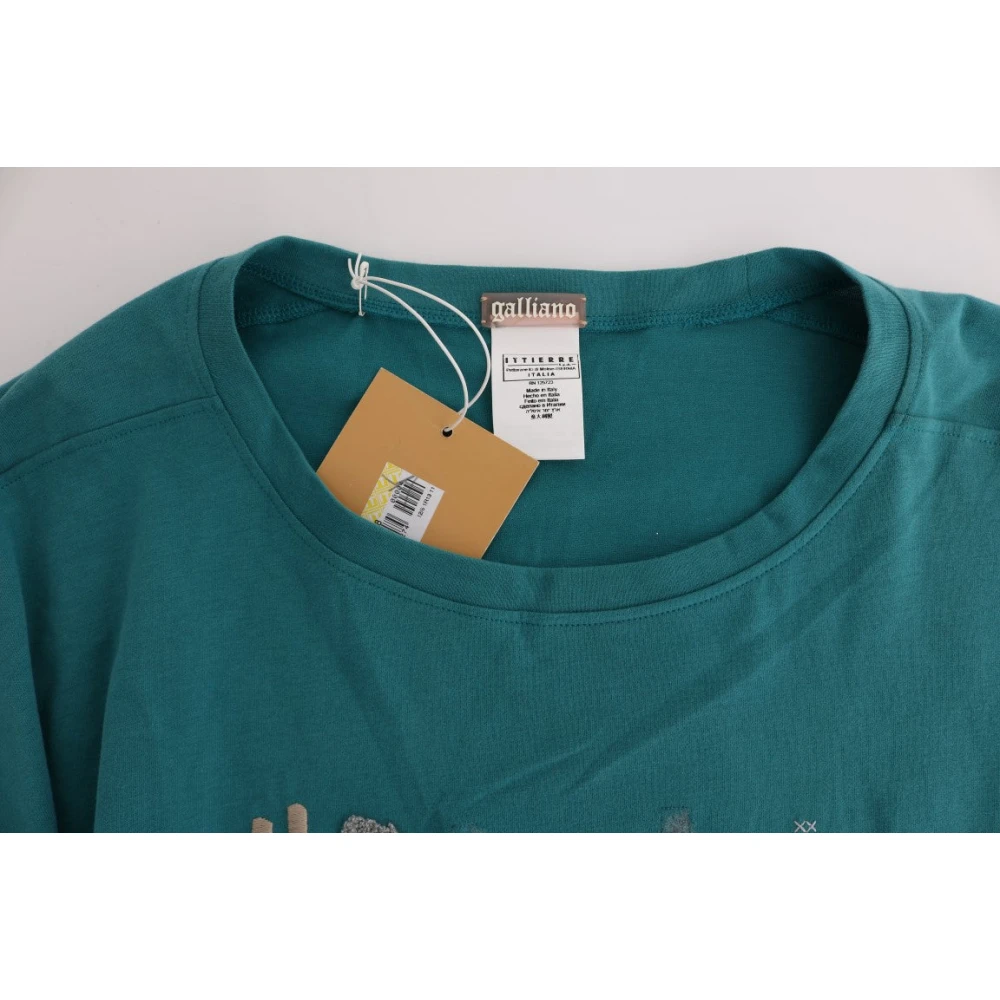 John Galliano Elegante katoenen trui in groen Green Dames