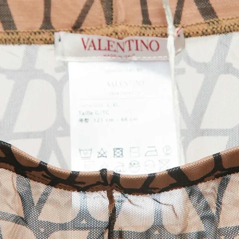 Valentino Vintage Pre-owned Tulle bottoms Brown Dames