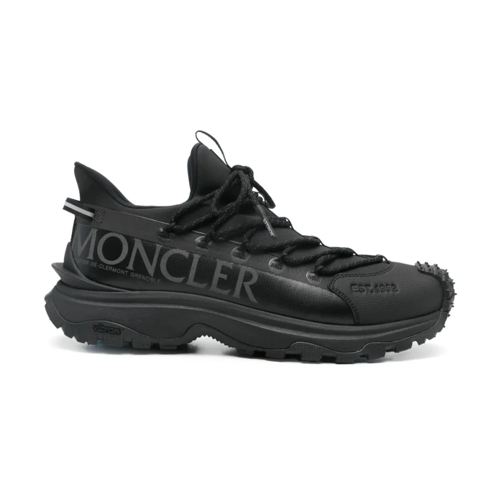 Moncler Zwarte Trailgrip Lite2 Lage Sneakers Black Heren