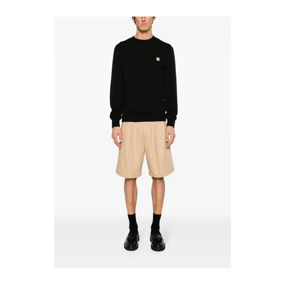 Maison Kitsuné Zwarte Sweatshirt Aw24 Herenmode Black Heren
