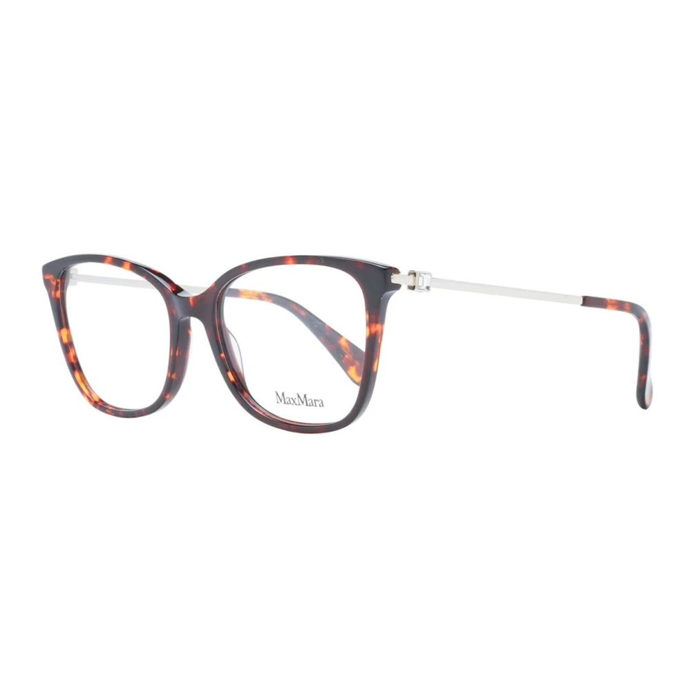 Max Mara Bruine Vierkante Optische Monturen Stijlvol Ontwerp Brown Dames