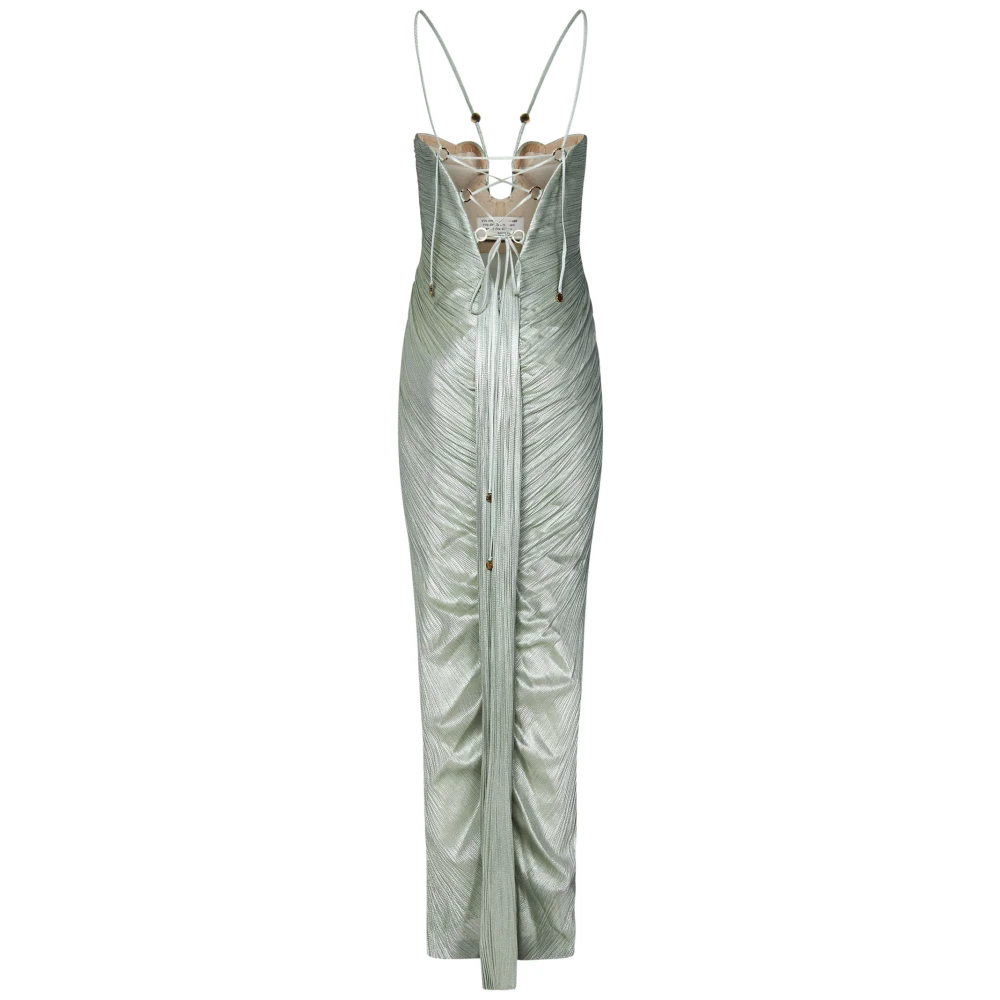 Maria Lucia Hohan Lichtgroene Zijden Tule Jurk Green Dames