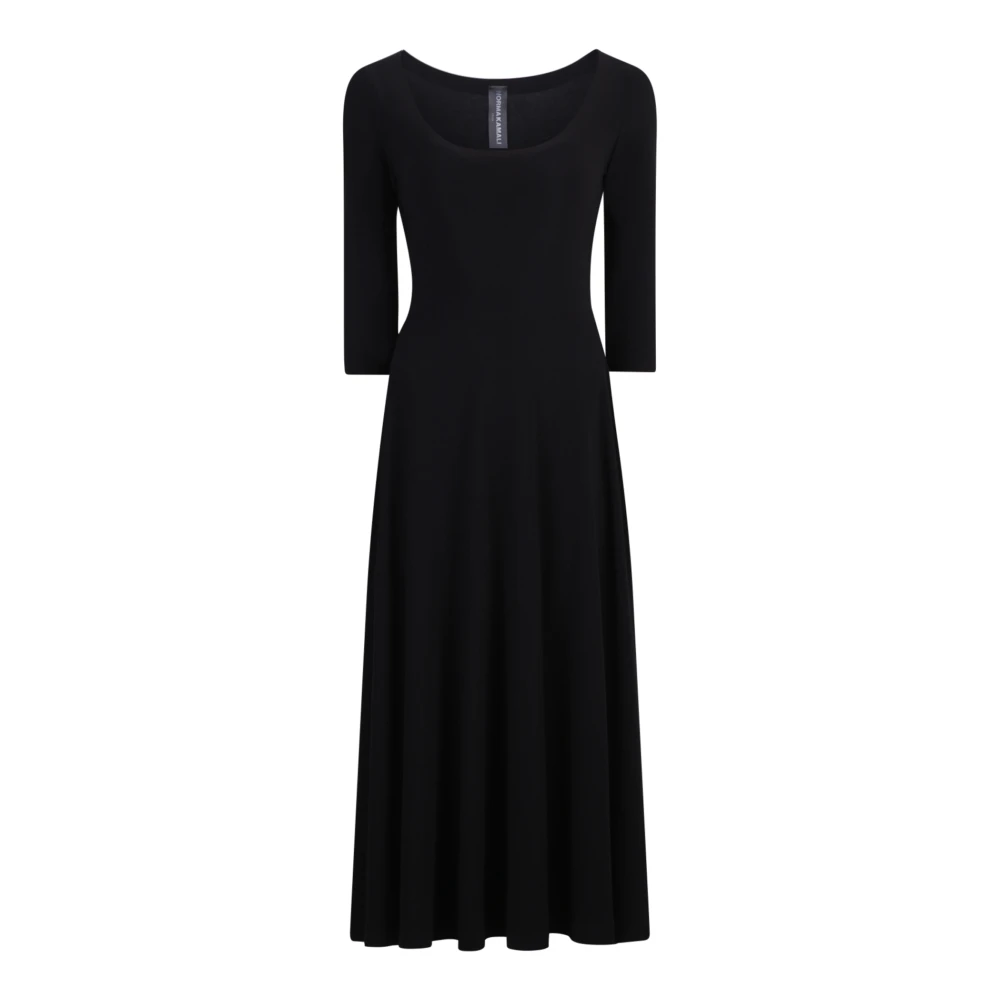 Norma Kamali Women's Black Jersey Dress Aw23 - Maxi Dresses - Xs - Dresses