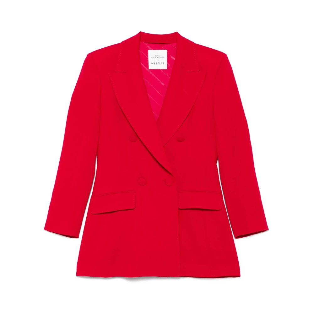 Marella - Jackets > Blazers - Red - Marella - Modalova
