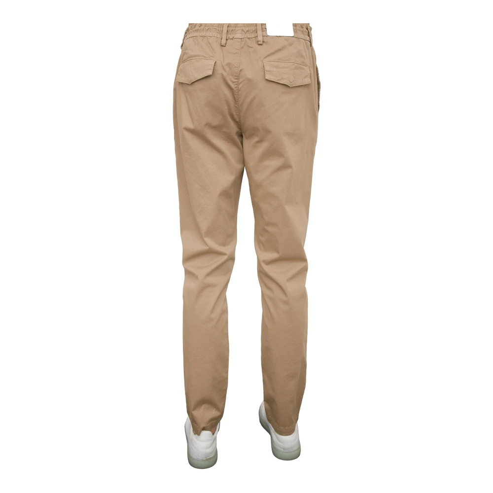 Eleventy Kameel Jogger Broek Brown Heren