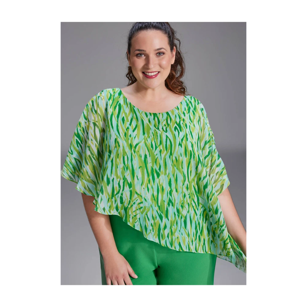 Swing Elegant Jumpsuit met Overlay Green Dames
