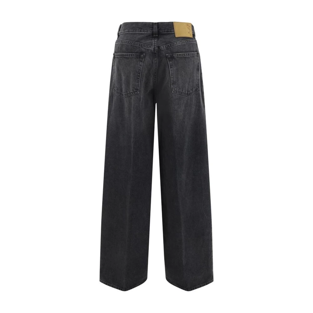 Haikure Moderne Wide Leg Jeans Black Dames