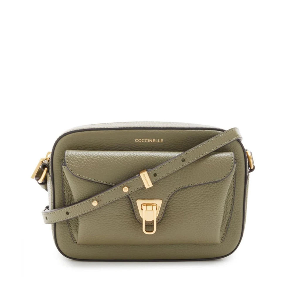 Coccinelle Korrelleer Schoudertas met Iconische Plectrumsluiting Green Dames