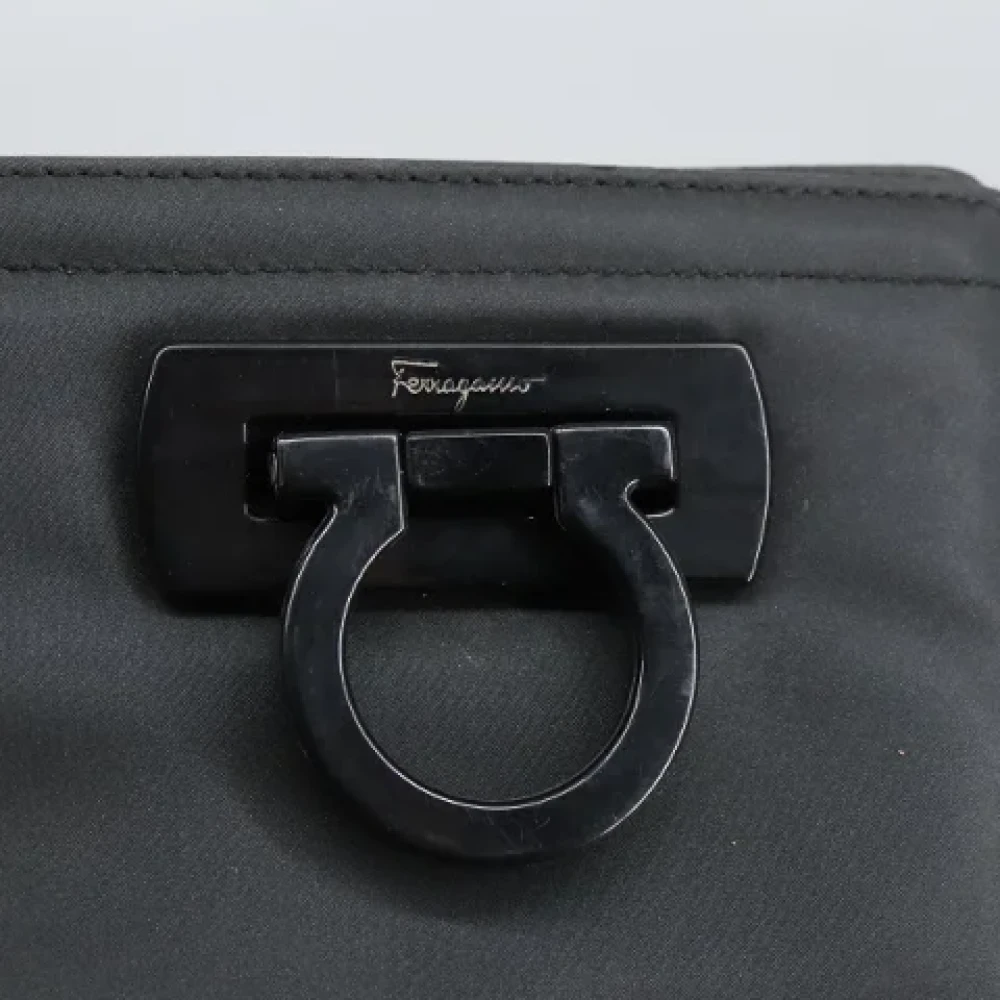 Salvatore Ferragamo Pre-owned Fabric handbags Black Dames