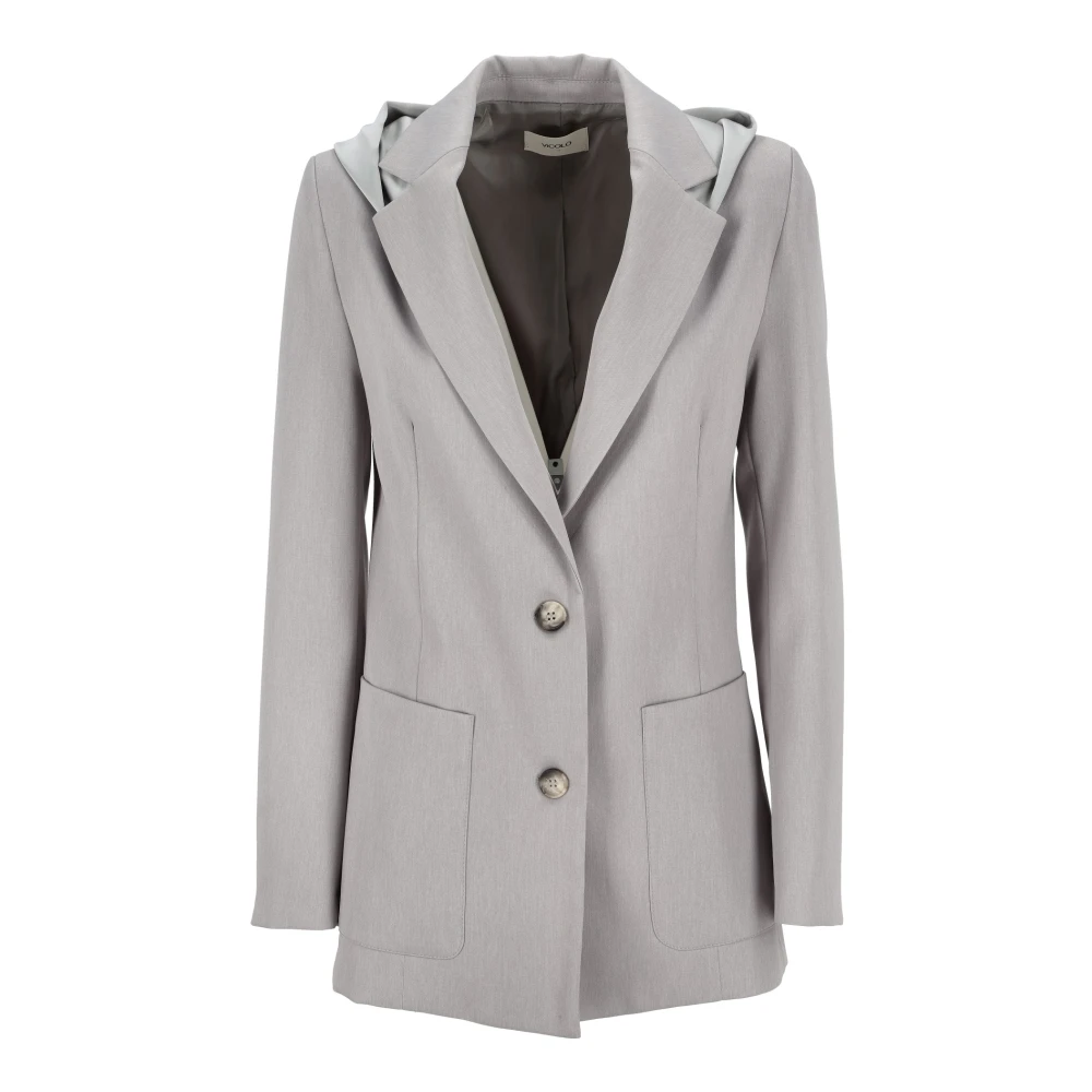ViCOLO - Jackets > Blazers - Gray - ViCOLO - Modalova