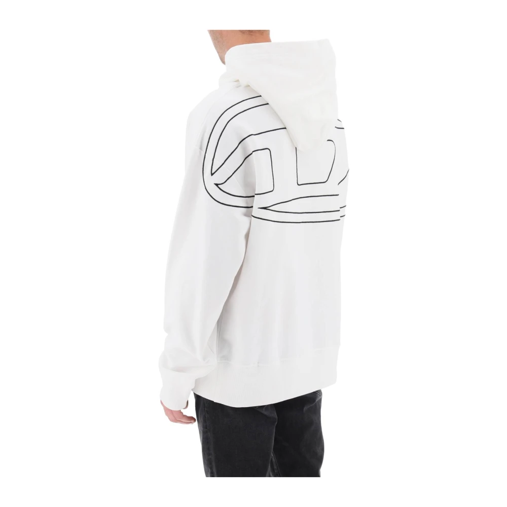 Diesel Hoodies White Heren