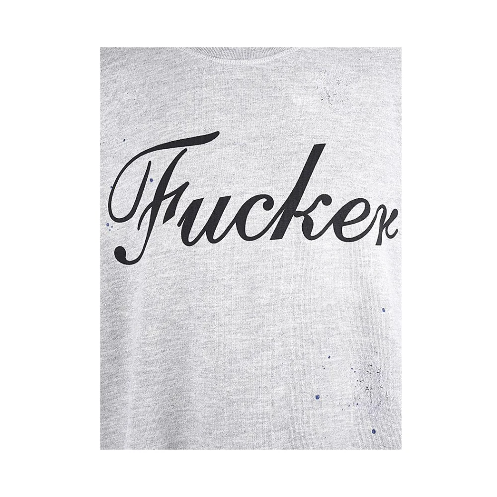 Dsquared2 Korte mouwen katoenen sweatshirt met studs Gray Heren