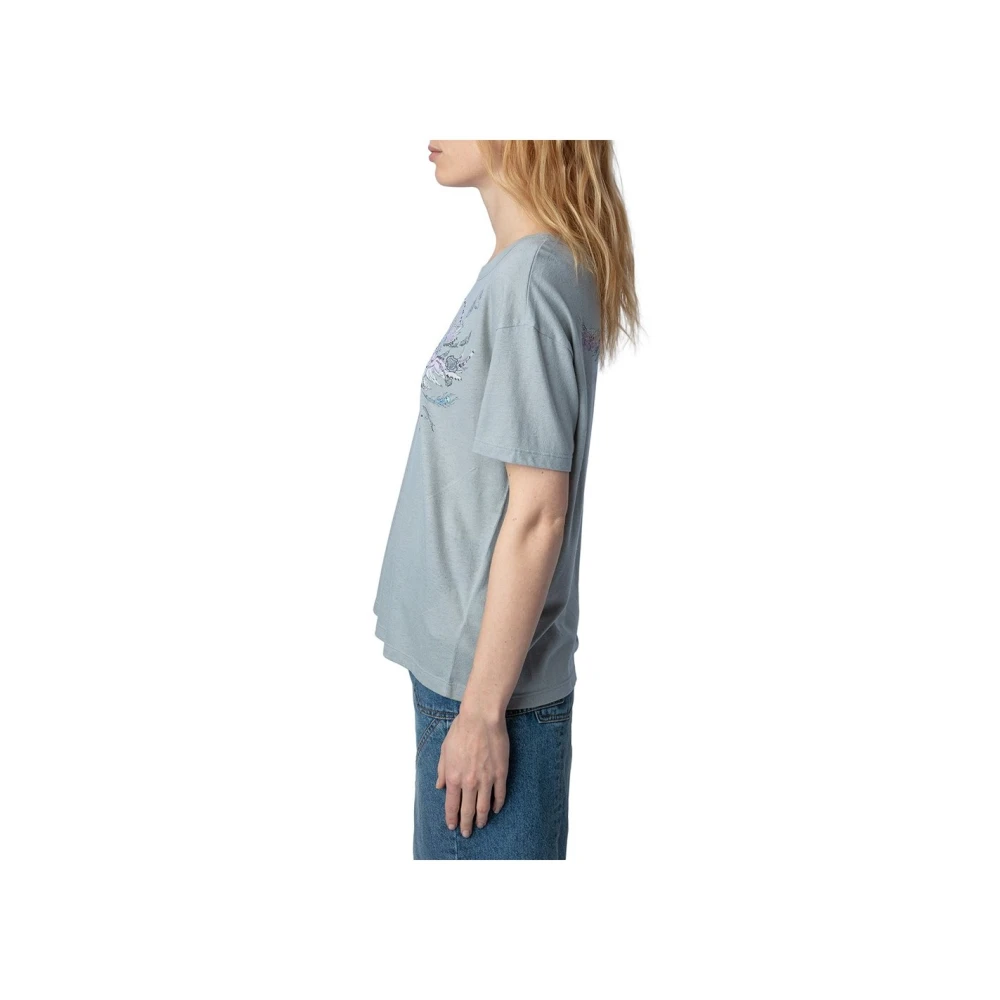 Zadig & Voltaire Stijlvol T-shirt voor mannen Blue Dames