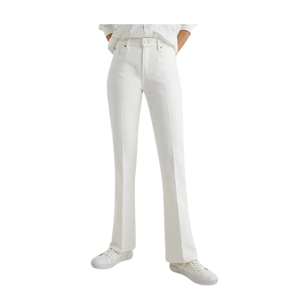 Tommy Hilfiger Stijlvolle Jeans voor Mannen en Vrouwen White Dames