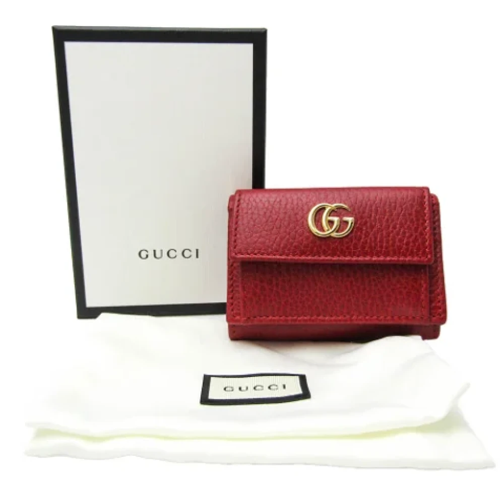 Gucci Vintage Pre-owned Leather wallets Red Dames