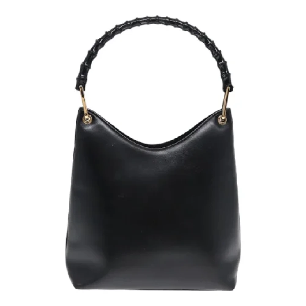 Gucci Vintage Pre-owned Leather handbags Black Dames