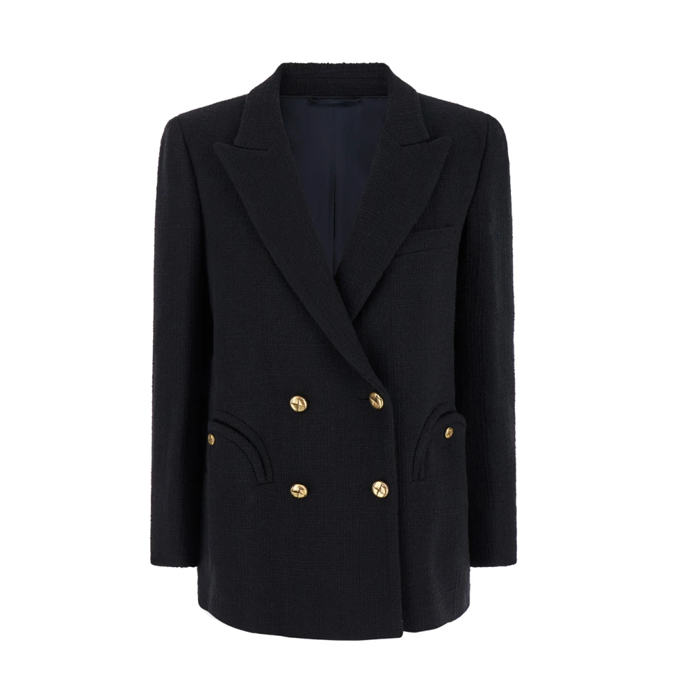 Blazé Milano Zwarte Everynight Blazer Jas Black Dames