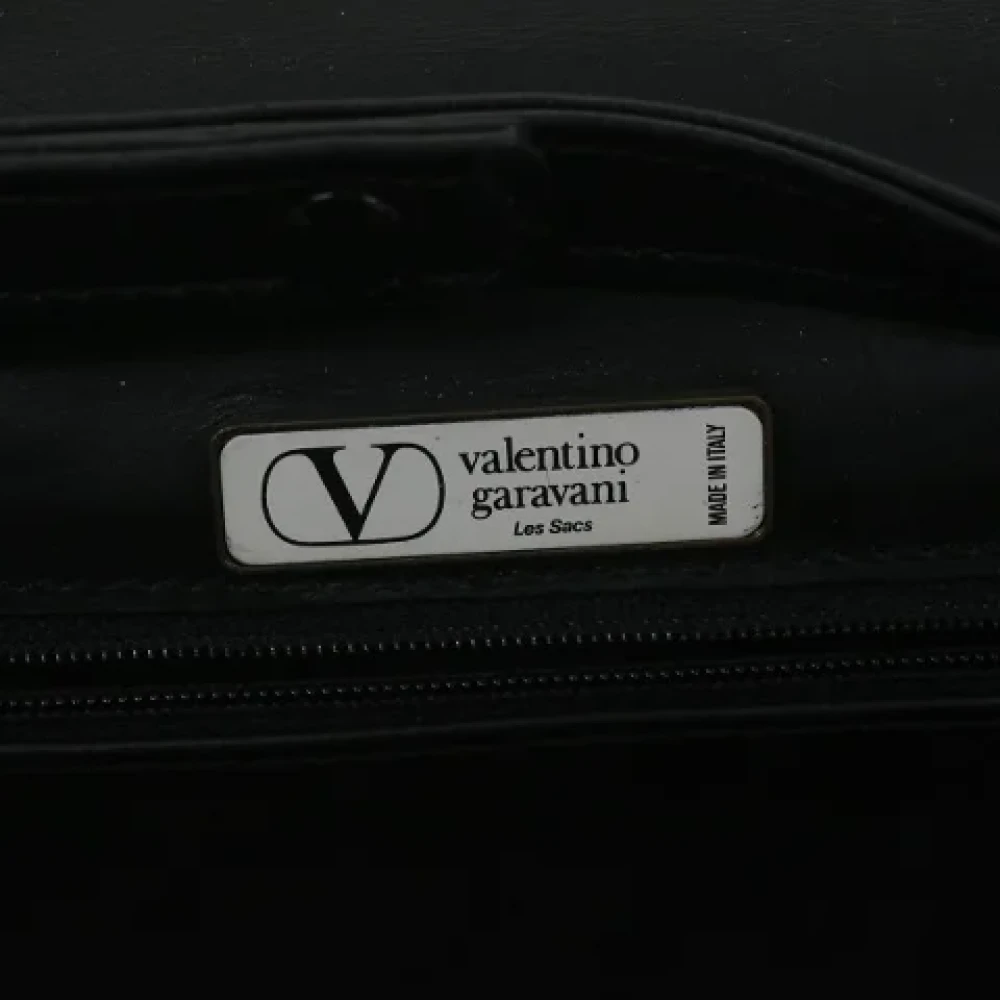 Valentino Vintage Pre-owned Leather shoulder-bags Black Dames