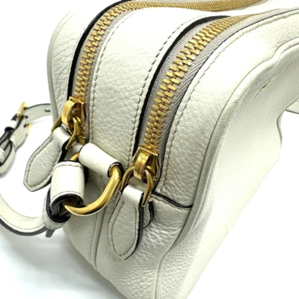 Prada Vintage Pre-owned Leather prada-bags White Dames