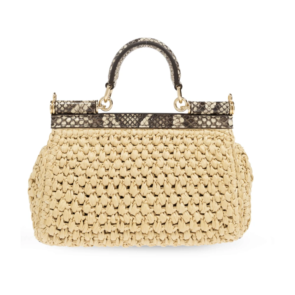 Dolce & Gabbana Sicily Kleine schoudertas Beige Dames