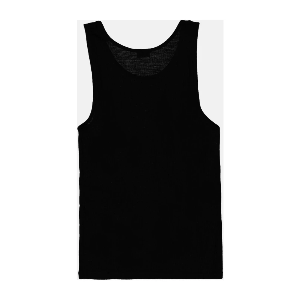 Saint Laurent Logo Tank Top Black Heren