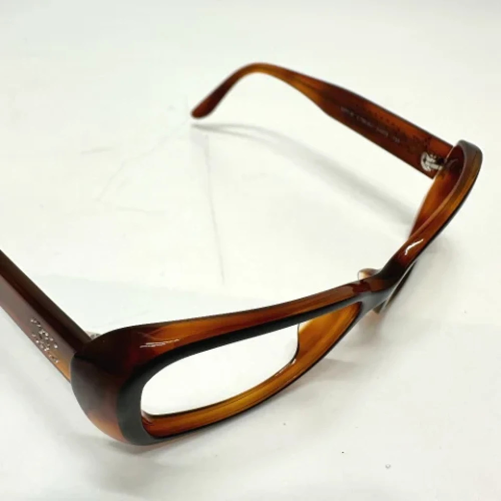 Chanel Vintage Pre-owned Fabric sunglasses Brown Dames