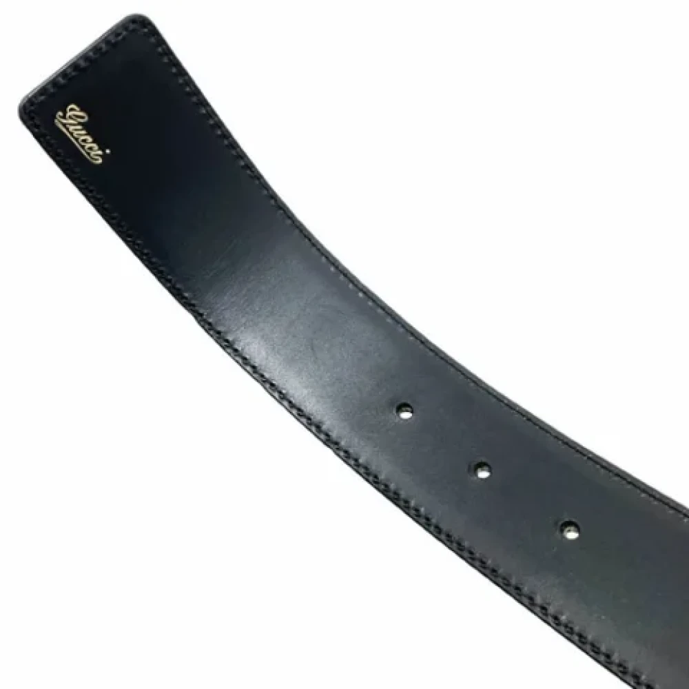 Gucci Vintage Pre-owned Leather belts Black Heren