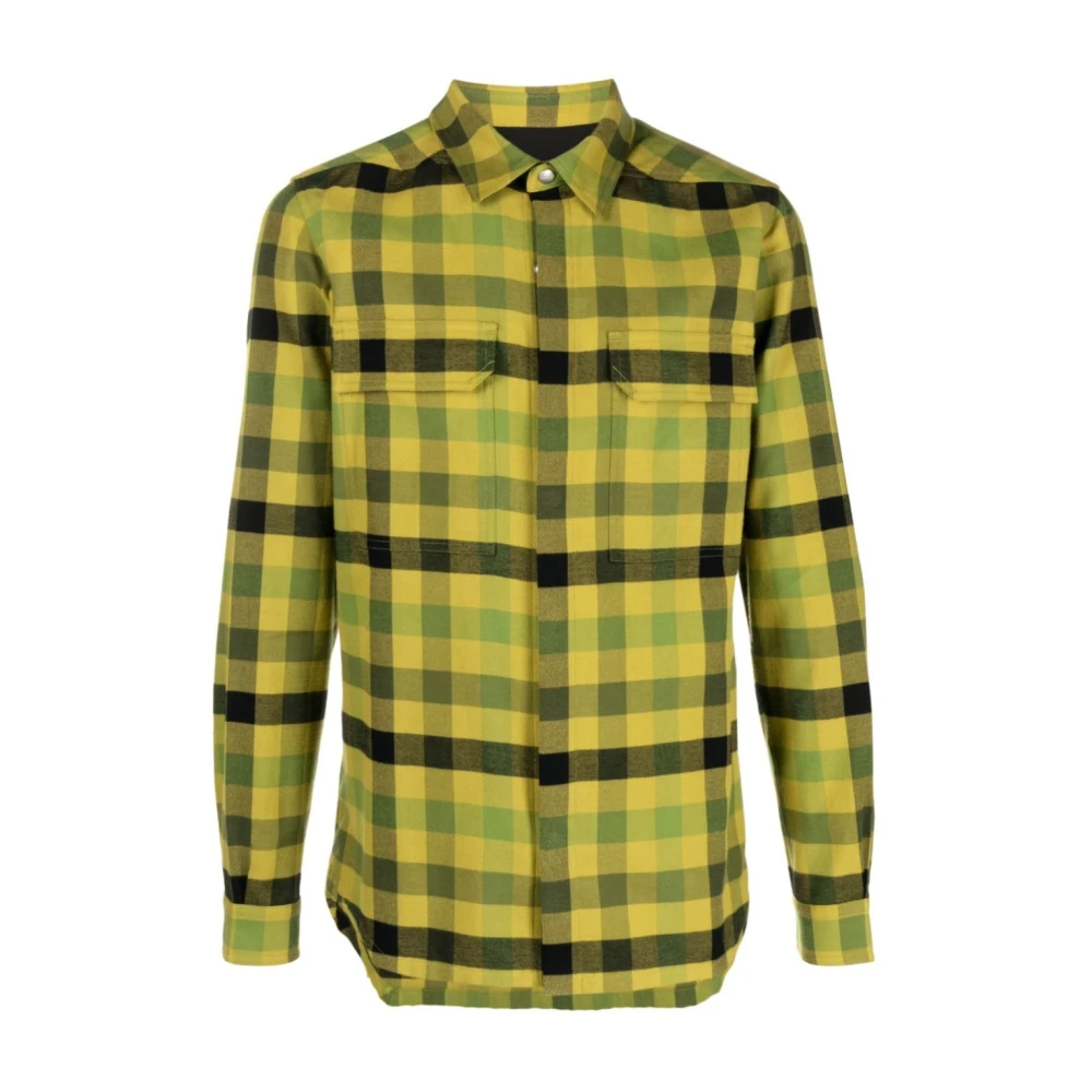 Rick Owens Overshirt 32P Green Heren