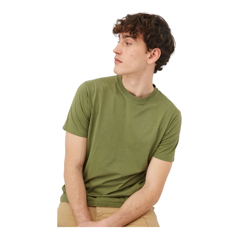 Roy Roger's Korte Mouw T-shirt Green Heren