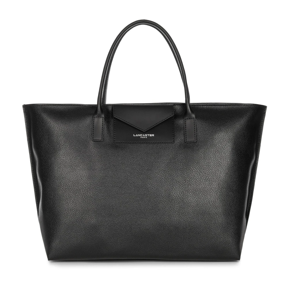 Lancaster Black Shopping Bags, Female, One Size, Maya Tote Bag Zip Closure