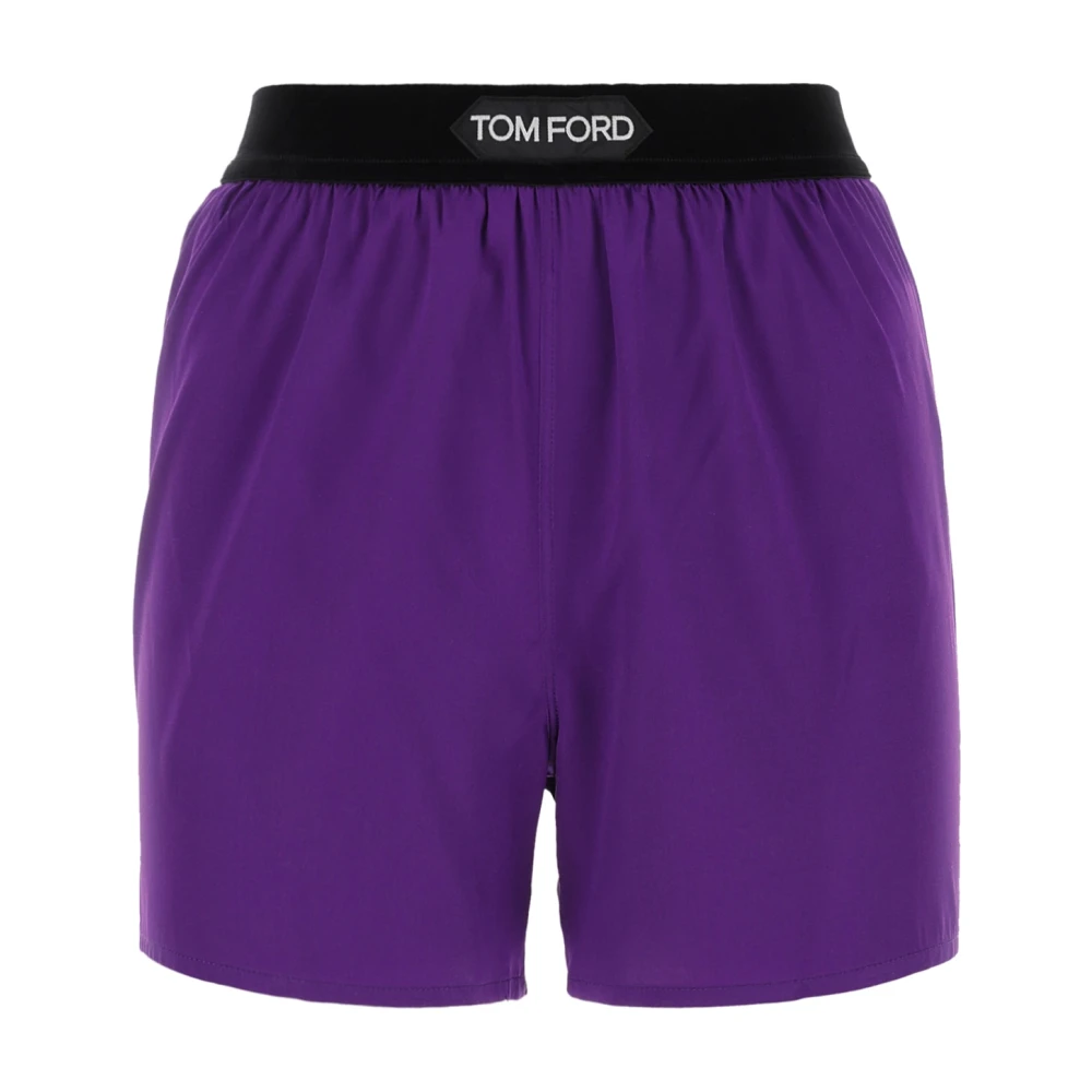 Tom Ford Casual Denim Shorts voor Heren Purple Dames