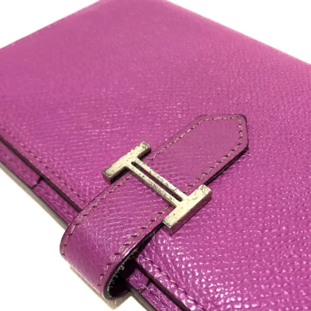Hermès Vintage Pre-owned Leather wallets Pink Dames