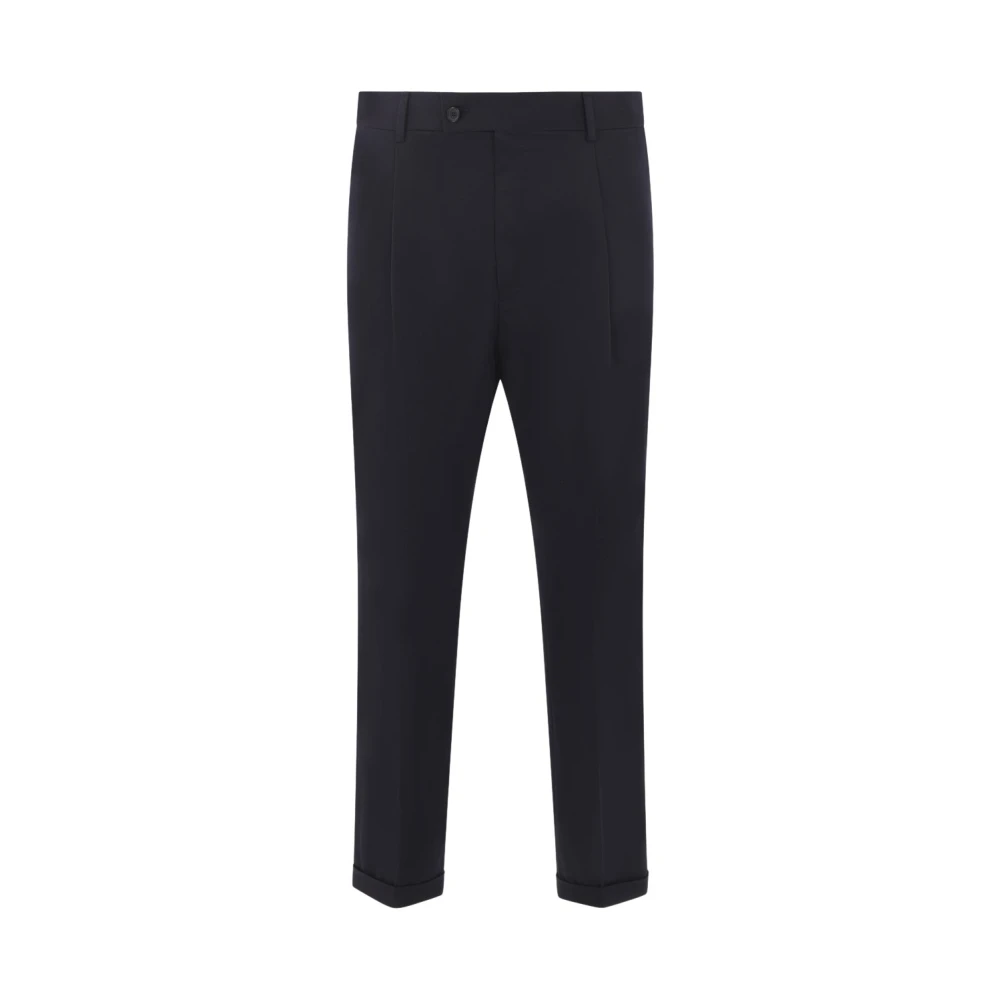 Caruso Blauwe Regular-Fit Broek Blue Heren