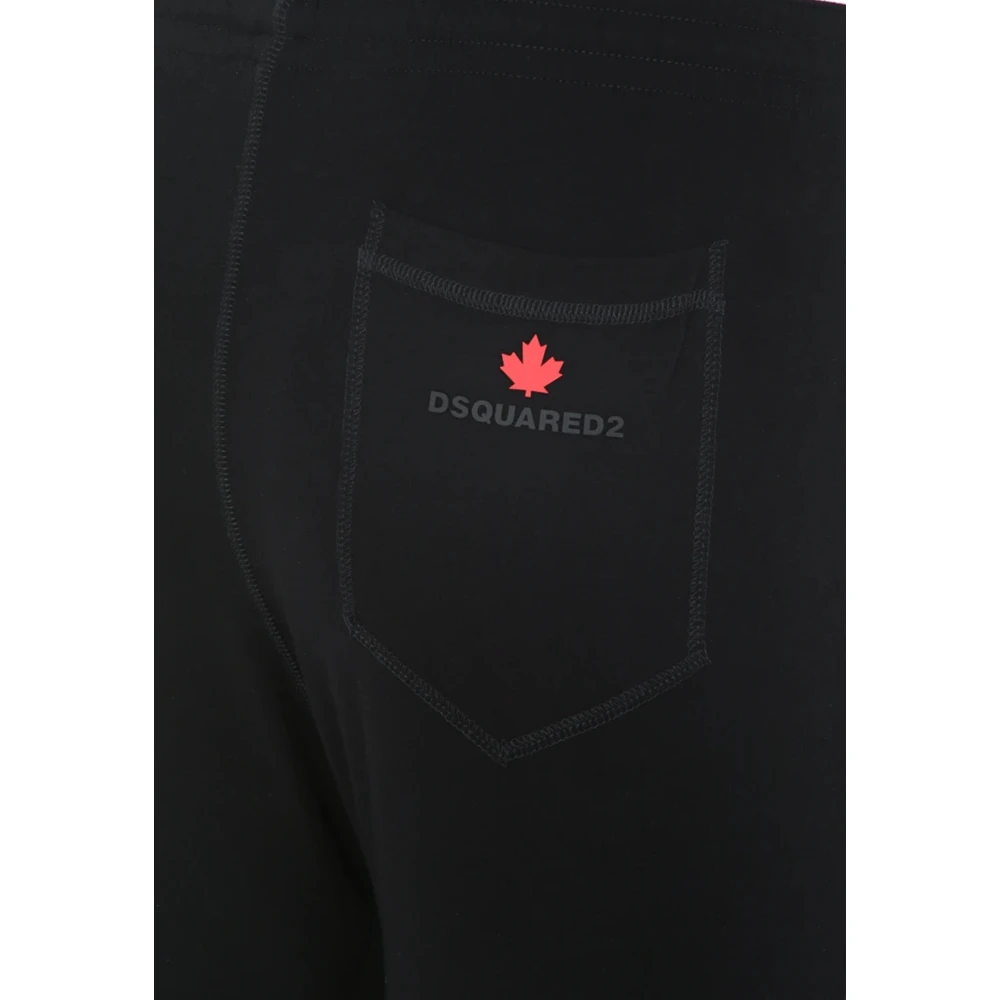 Dsquared2 Zwarte loungebroek met elastische taille Black Heren