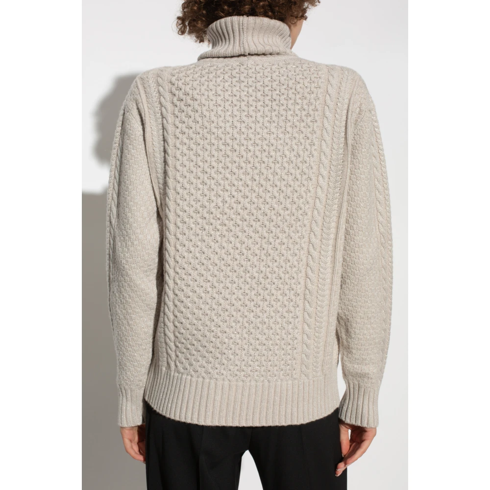 Fabiana Filippi Wollen Turtleneck Beige Dames