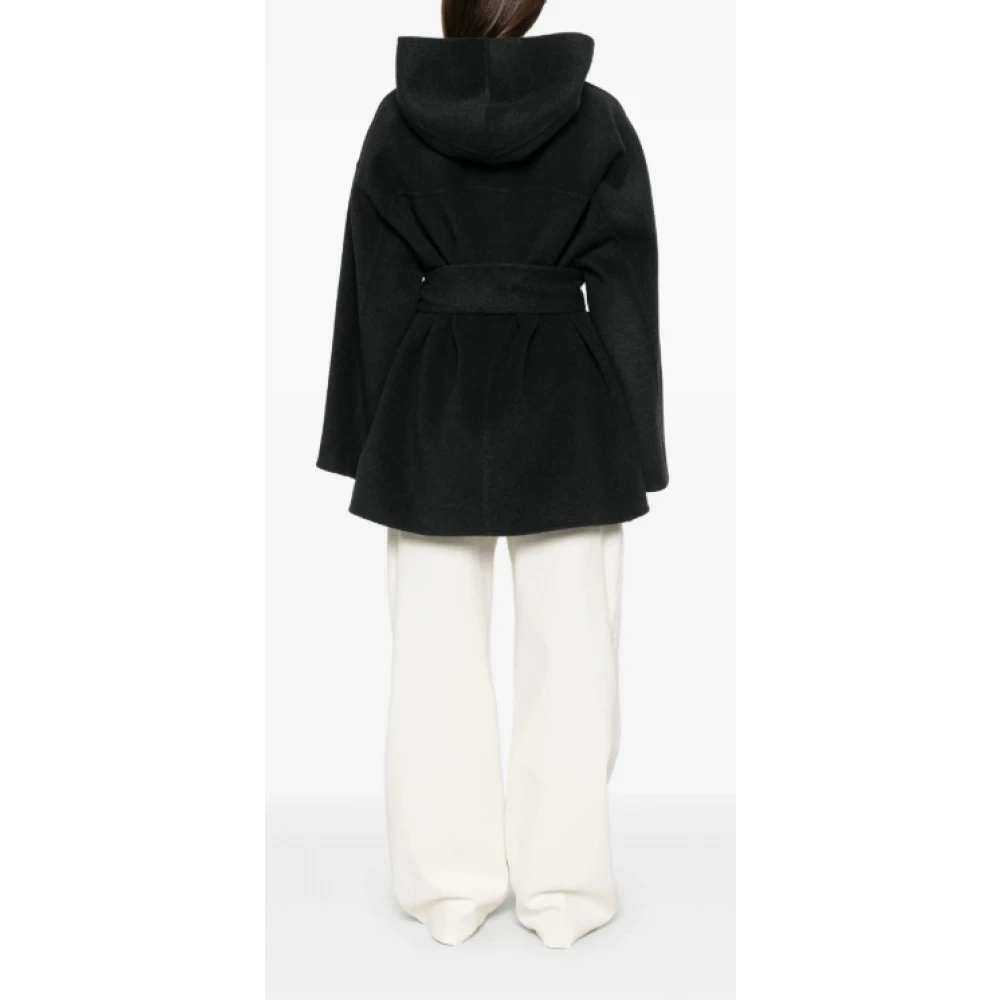 Khaite Antracietgrijze Hoodiejas met Riem Gray Dames