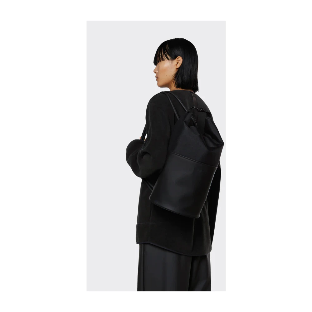 Rains Waterdichte Roltop Rugzak Black Unisex