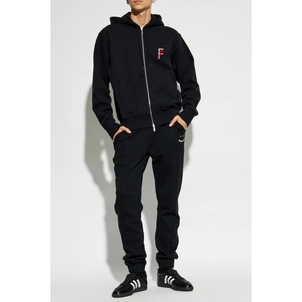 Salvatore Ferragamo Zip-up sweatshirt Black Heren