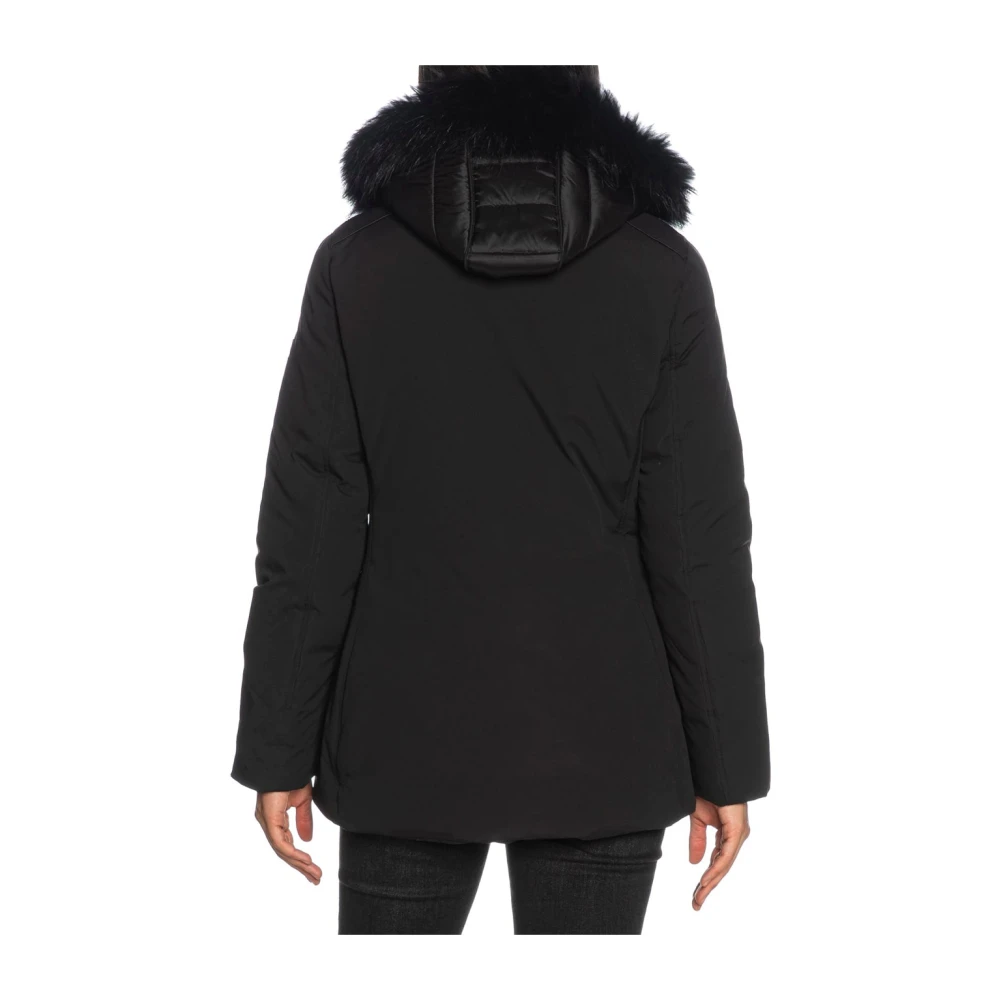 YES ZEE Zwarte Bont Hoody Softshell Jas Black Dames