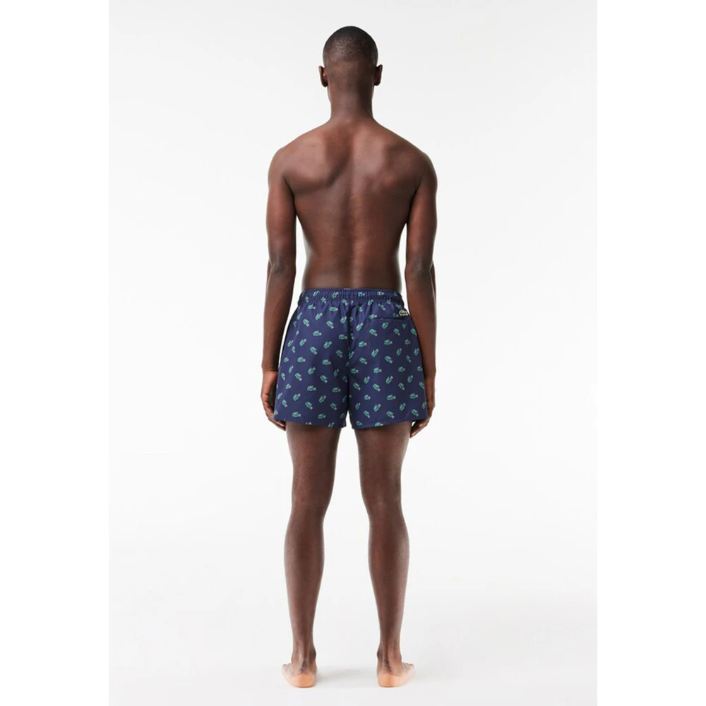 Lacoste Donkerblauwe Zwembroek Mh7188 Blue Heren