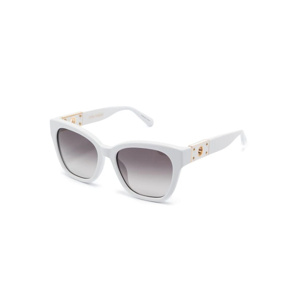 Linda Farrow White Sunglasses, Female, 57 Mm, Lfl1520 C2sun Sunglasses