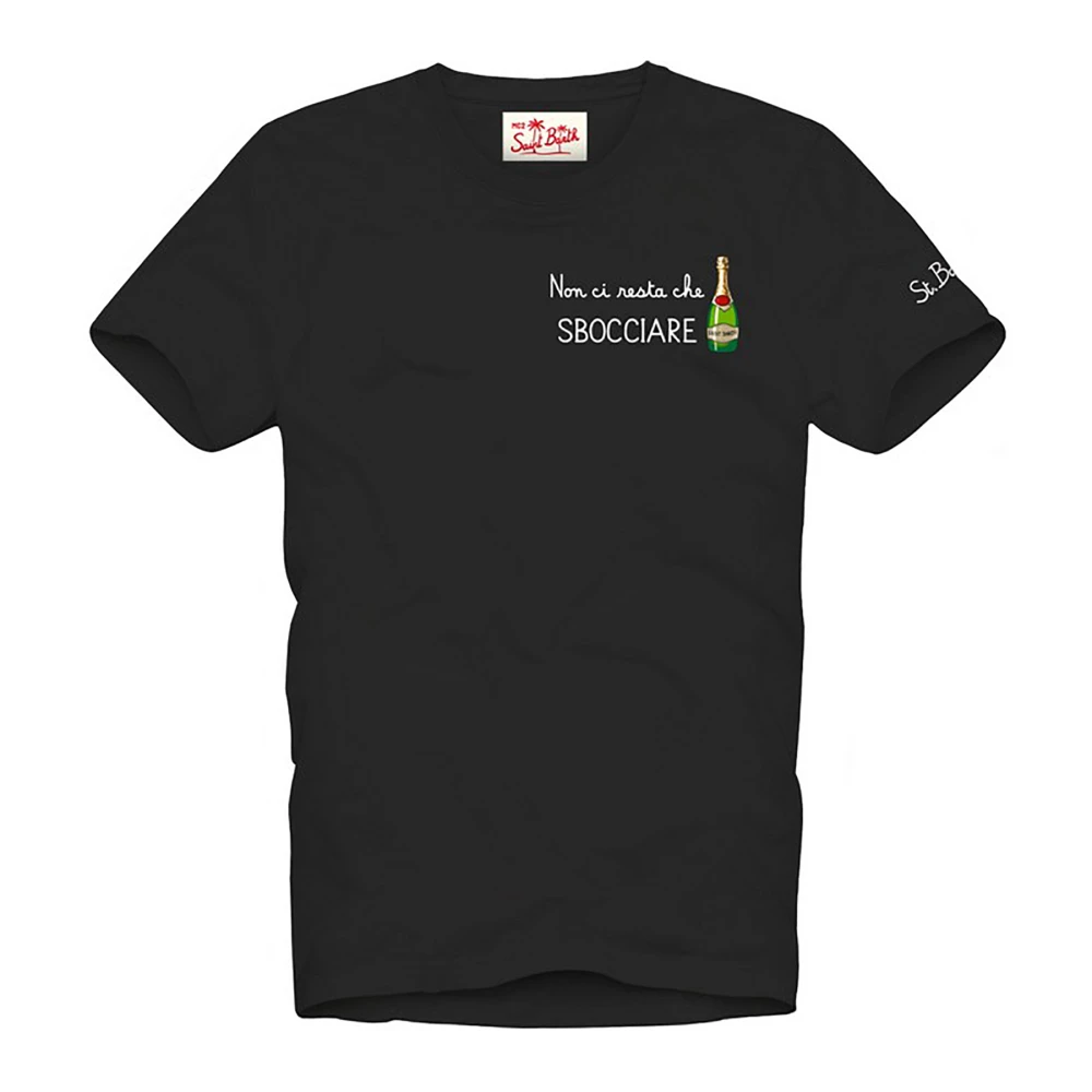 MC2 Saint Barth Zwarte T-shirts en Polos Collectie Black Heren