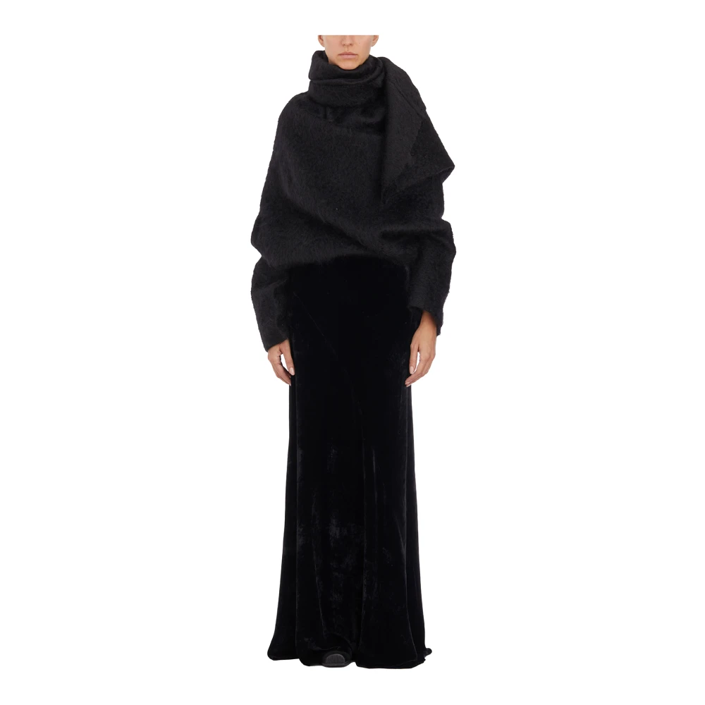 Cortana Open Mohair Trui Black Dames