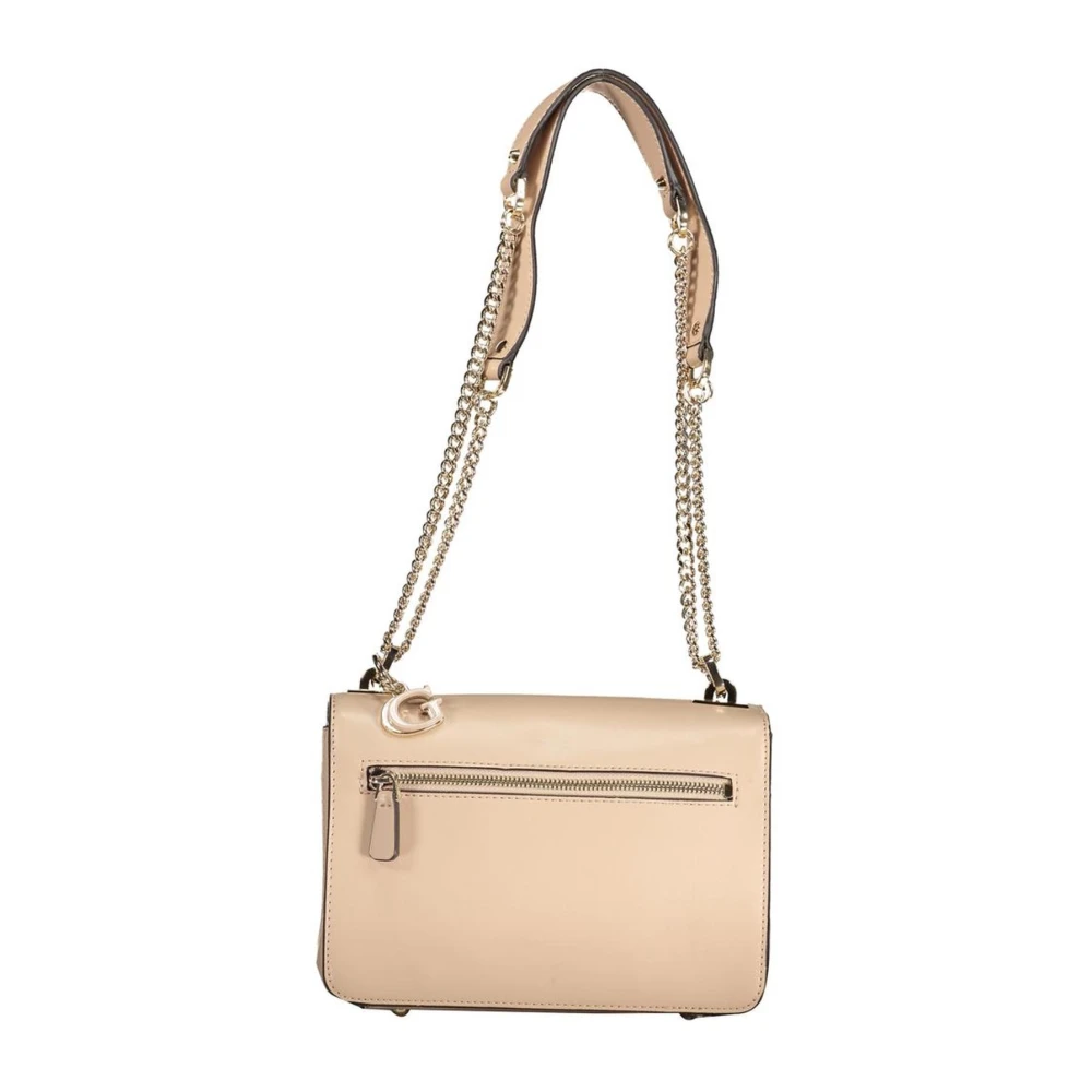 Guess Stijlvolle Polyethyleen Handtas Beige Dames