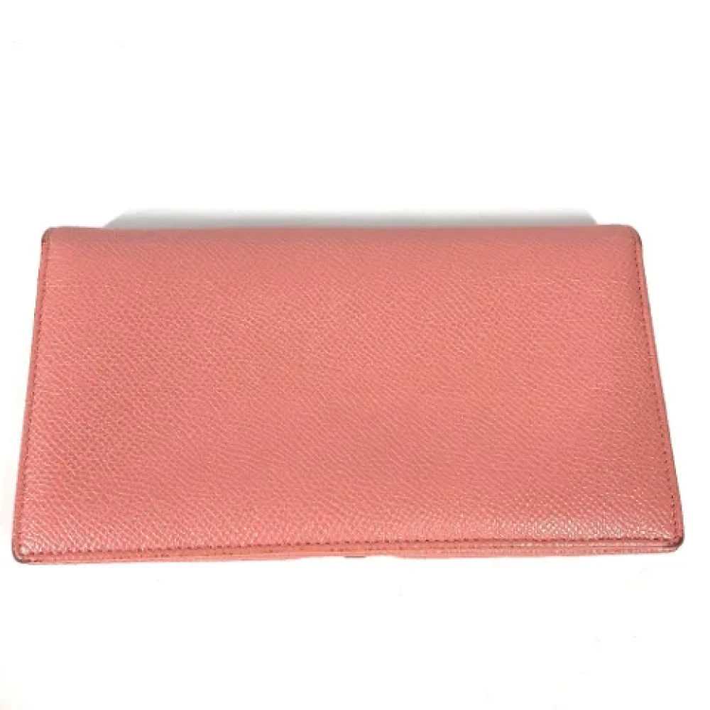 Bvlgari Vintage Pre-owned Leather wallets Pink Dames