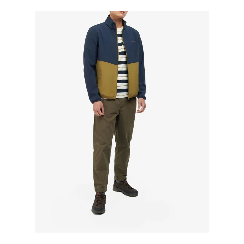 Barbour Softshell Jas Groen Rits Logo Polyester Multicolor Heren
