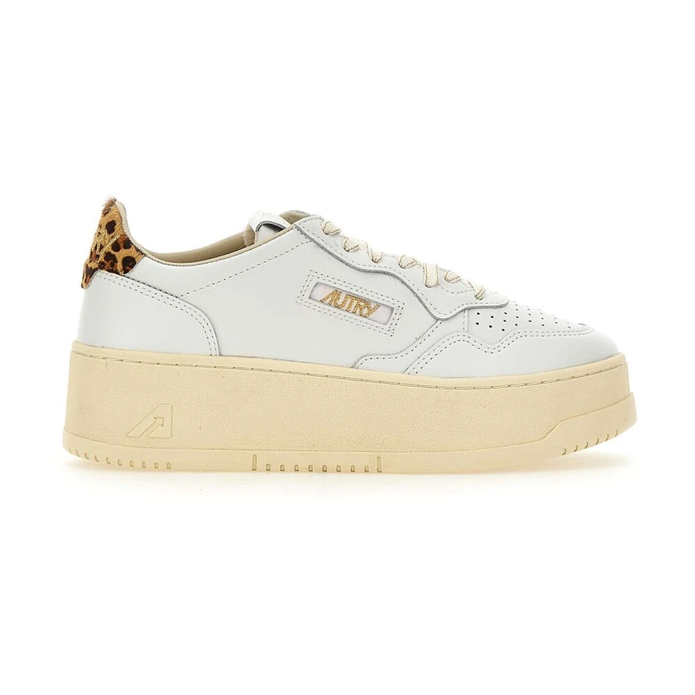 Autry Women's White Medalist Platform Sneakers